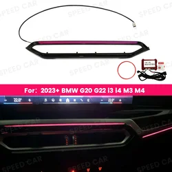 LED Air Conditioning Vent Light For BMW 2023+ G20 G22 G80 G82 i3 i4 M3 M4 Central Control Console Indoor Decorative Lights Parts