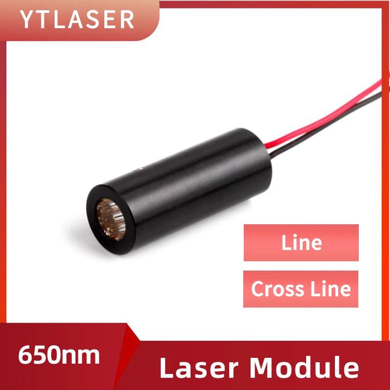 10x26mm 650nm Red Line/Cross Line 30mW 50mW 100mW 150mW Laser Module PMMA Lens Industrial Grade ACC Driver Medical Positioning