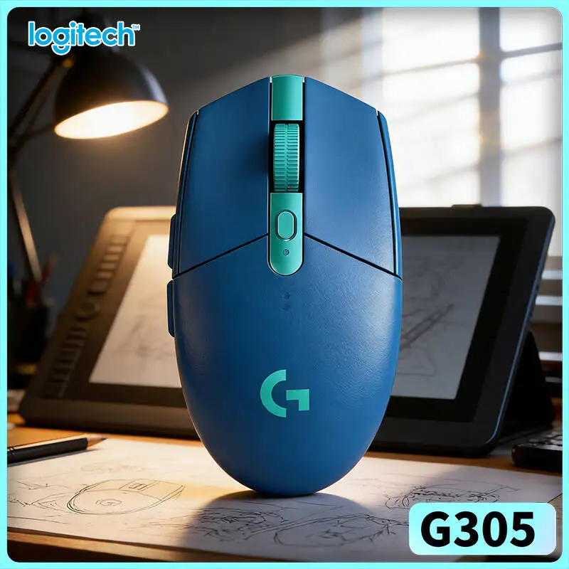 

Logitech G305 LIGHTSPEED Wireless Mouse, 12000 DPI HERO, 6 Buttons, 250h Battery, 99g, PC Mac Laptop Compatible
