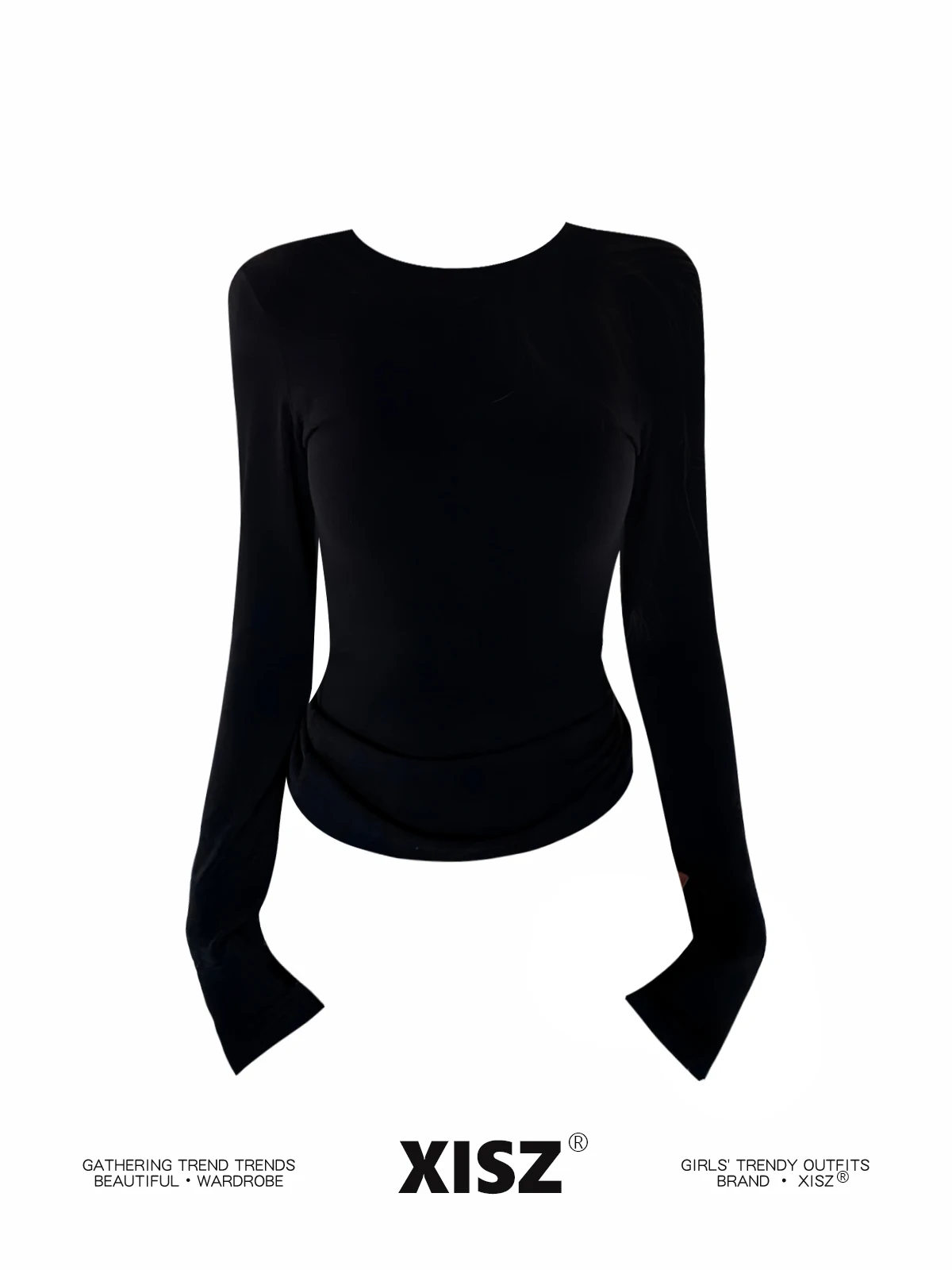 Женская черная готическая футб – обзор и цена Turtleneck Knit 90S