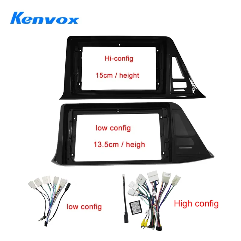 Kenvox 9 Inch Car Frame Fascia wire cable Adapter Untuk Toyota CHR C-HR LHD 2016 2020 Android Radio stereo Dash Fitting Panel Kit
