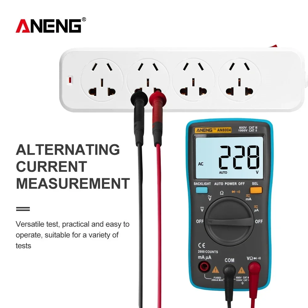 ANENG AN8004 1999 Counts Multimetro Digital Auto Intelligent Anti-burn Multimeter Maintenance Electrician Multimeter Meter Tools