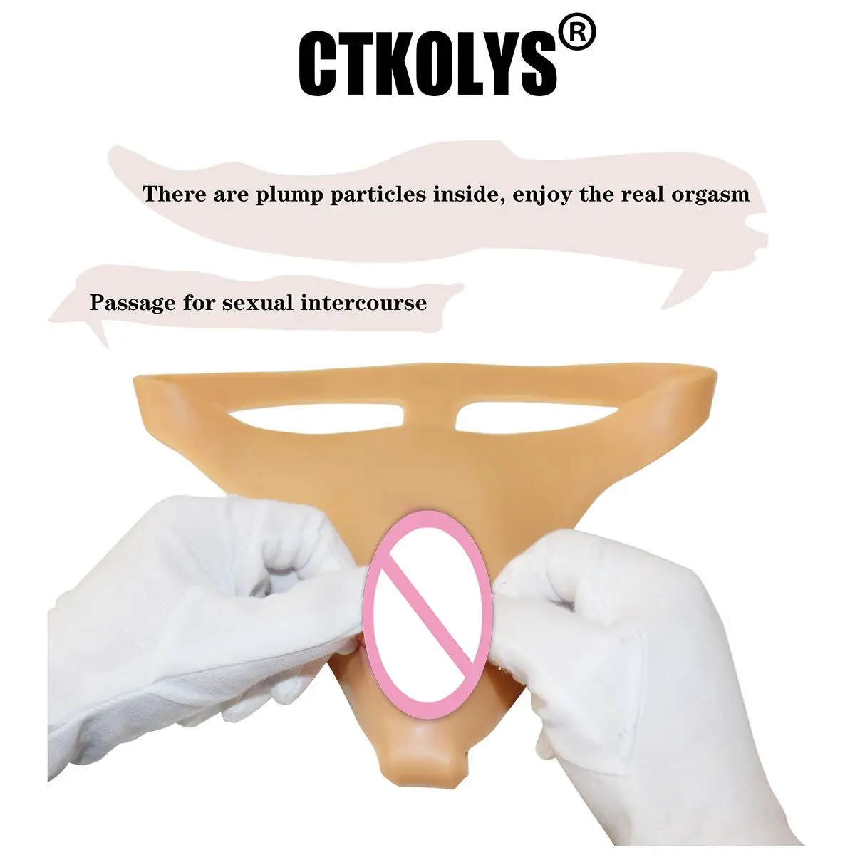 CTKOLYS Transgender Fake Vagina Realistic Pussy Underwear Men Silicone Panties for Cosplay Drag Queen Shemale Crossdress