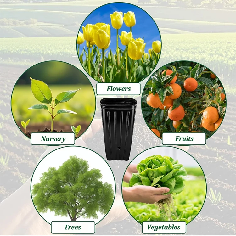 20 Stück Pflanzentöpfe für Setzlinge, Indoor-Garten-Blumentöpfe, Outdoor-Gemüse-Anzuchttaschen für Gärtnereien – Detail 7