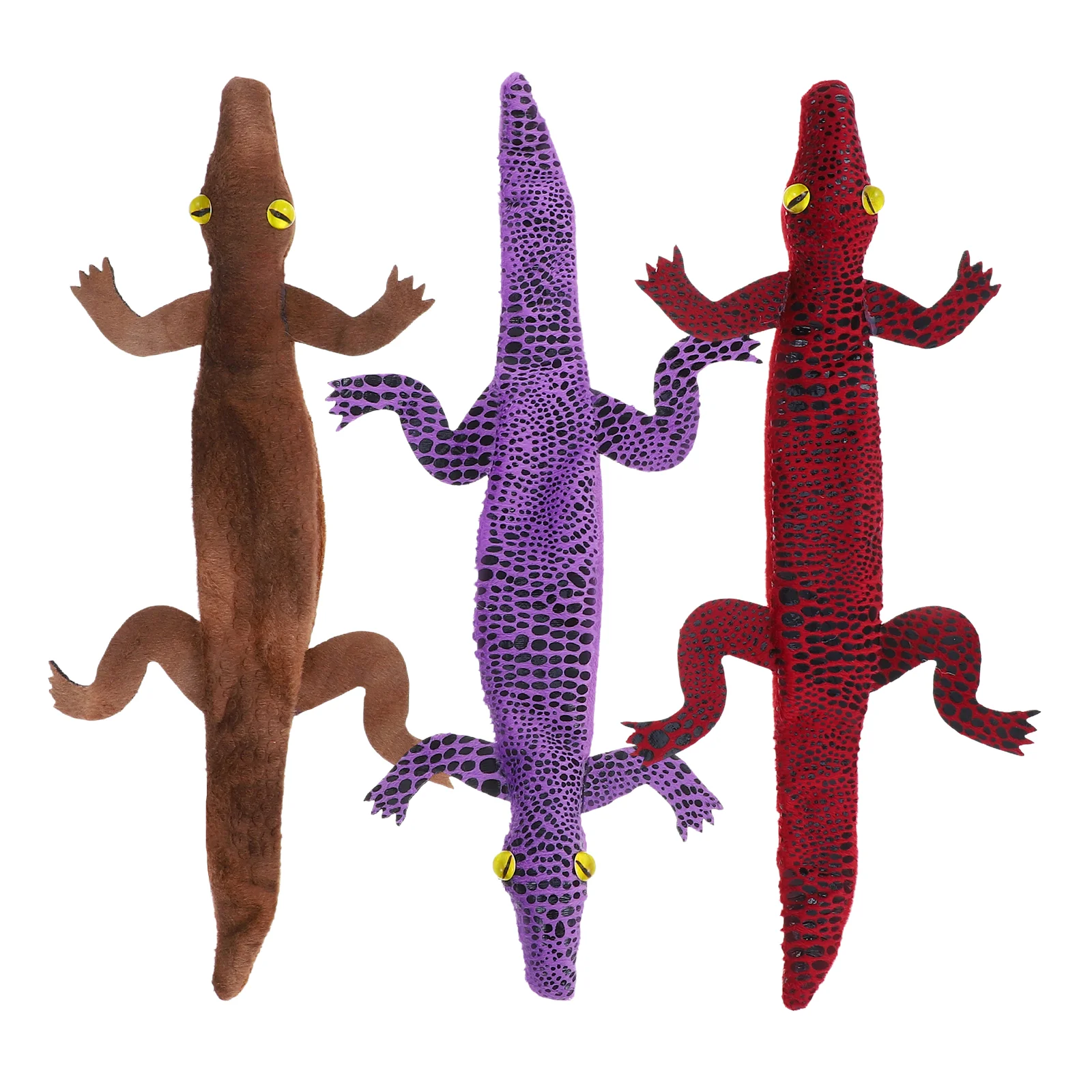3 Pcs Animal Crocodile Bracelet Snap Bracelets Steel Slap for Kids Animals Violets 3200X400X250CM Child