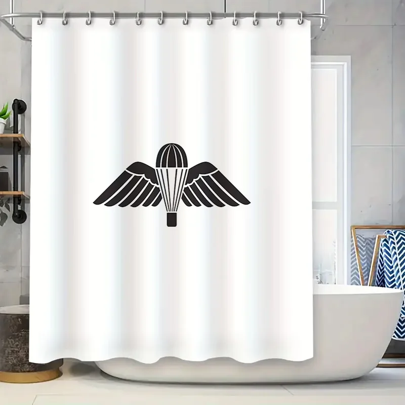 

Занавеска для душа с парашютом, водостойкая абстрактная художественная занавеска для ванной комнаты, тканевый фон, винтажный современный домашний текстиль