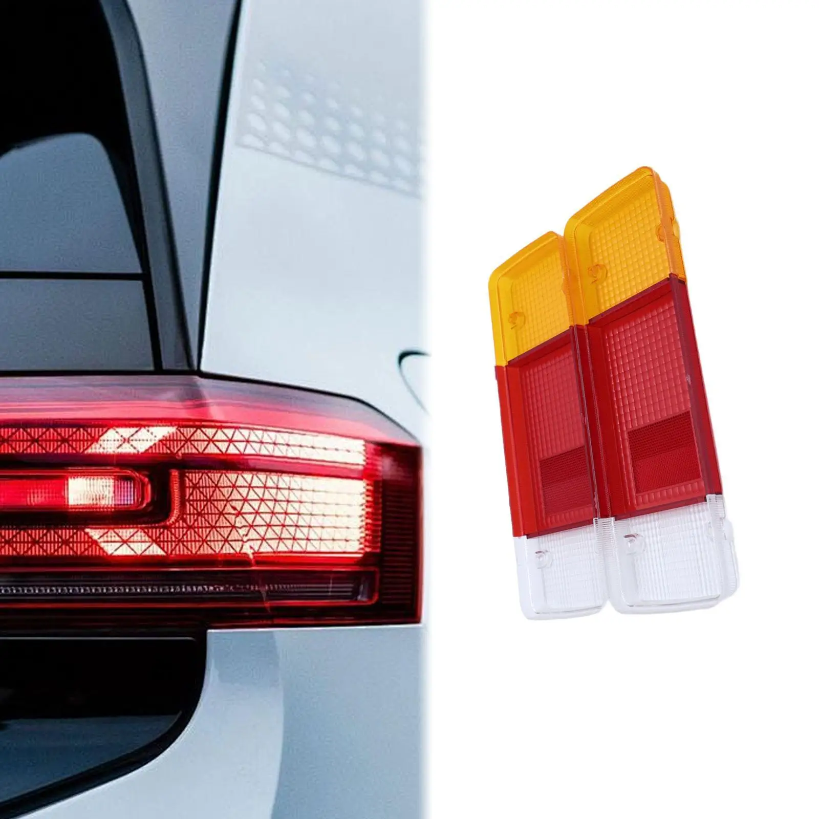 2Pcs Tail Light Lens Accessories for Toyota Hilux N70 05-11 Landcruiser