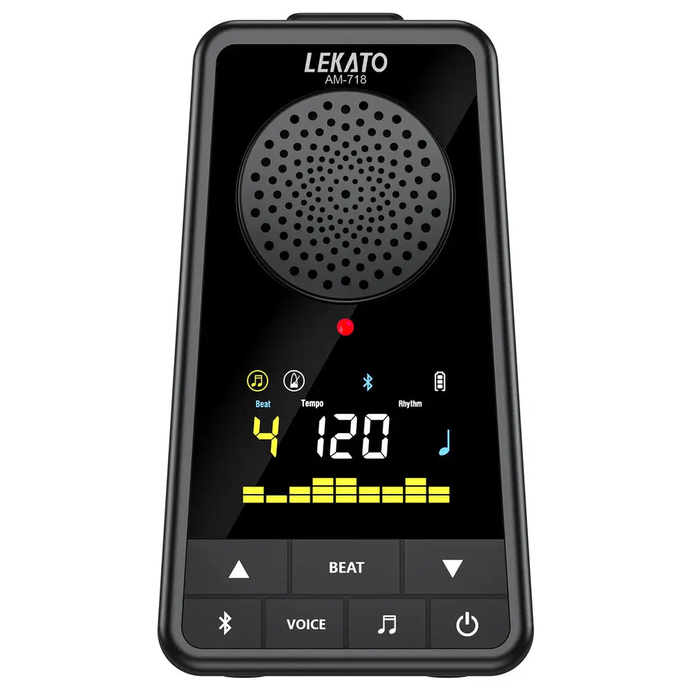 LEKATO Bluetooth Speaker Electronic Digital Metronome 2-in-1 Rechargeable