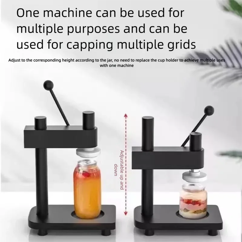 آلة ختم خزان الحليب اليدوية لشاي الحليب التجارية عالية الجودة قابلة للتعديل آلة ختم علبة المشروبات في الهواء الطلق مبيعات الشوارع #2