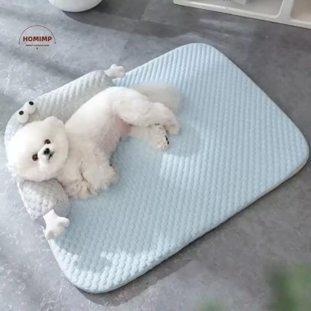 

Universal Breathable Cooling Pet Sleep Mats Anti-slip Removable Dog Beds Soft Smooth Comfortable Pet Cool Bed Nest Summer