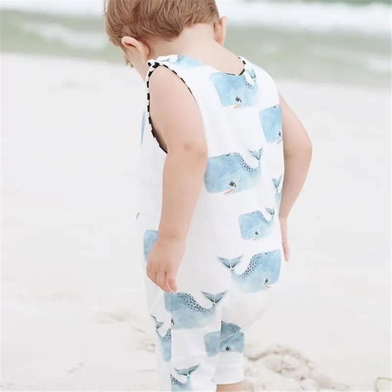 0-3 Years Baby Rompers Summer Newborn Kid Boys Girls Sleeveless Bodysuit Infant Babe Jumpsuit Children Clothes Photograpty Props