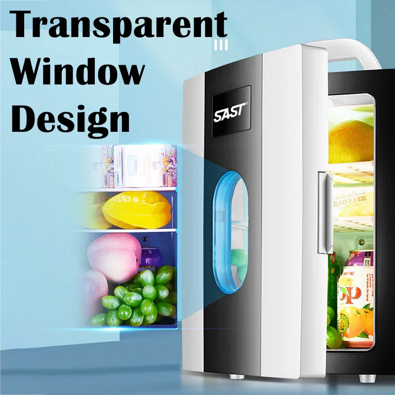 Mini Car Refrigerator Refrigeration Student Dormitory Cosmetic Refrigerator Car Home Dual-use