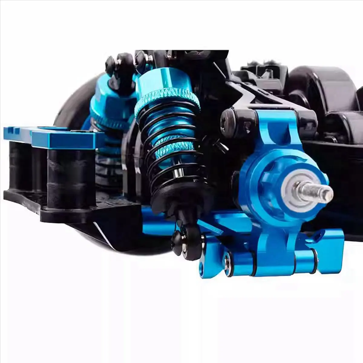 

4x for Tamiya TT01 TT02 Metal Hydraulic Shock Absorber Shock Absorber CNC Remote Control Car 55mm,Blue