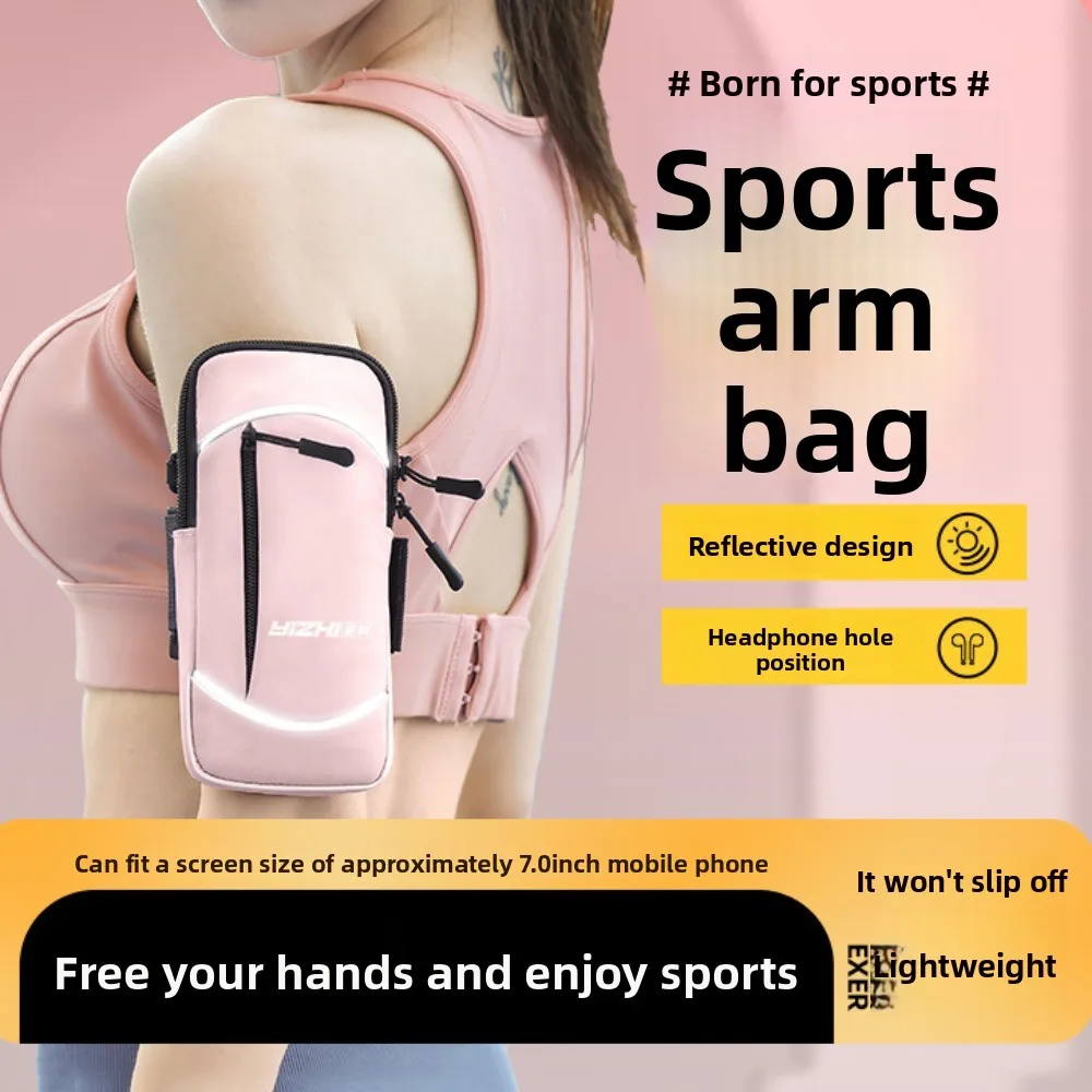 

Shoulder Belt Running Phone Arm Bag Waterproof Lightweight Running Phone Holder Large Capacity Vertical Armband Sports Phone Bag