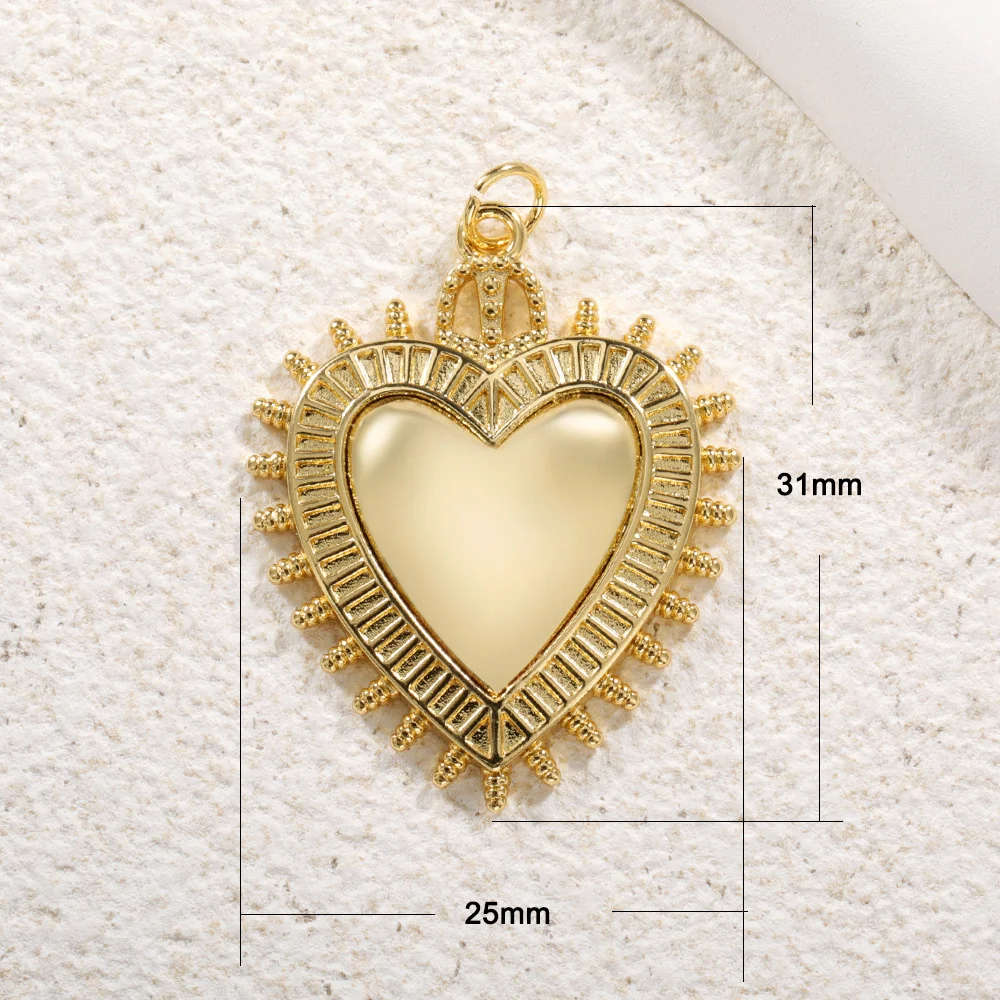 Diy Phone Charm Christmas Luxury Copper Gold-Plated Zircon Crown Heart Pendant Bag Charms Bracelet Necklace Jewelry Accessories