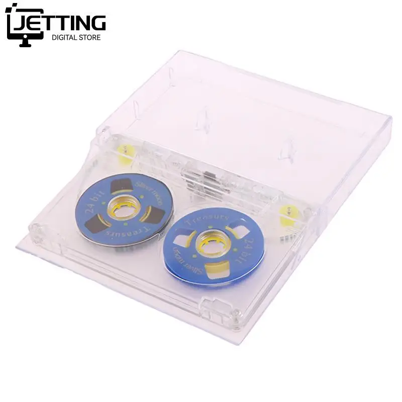 Transparent Cassette Tape Shell Cases Plastics Reel Cassette No tape for DIY Reels Cassette Repair Replacement Reel To Reel Tape