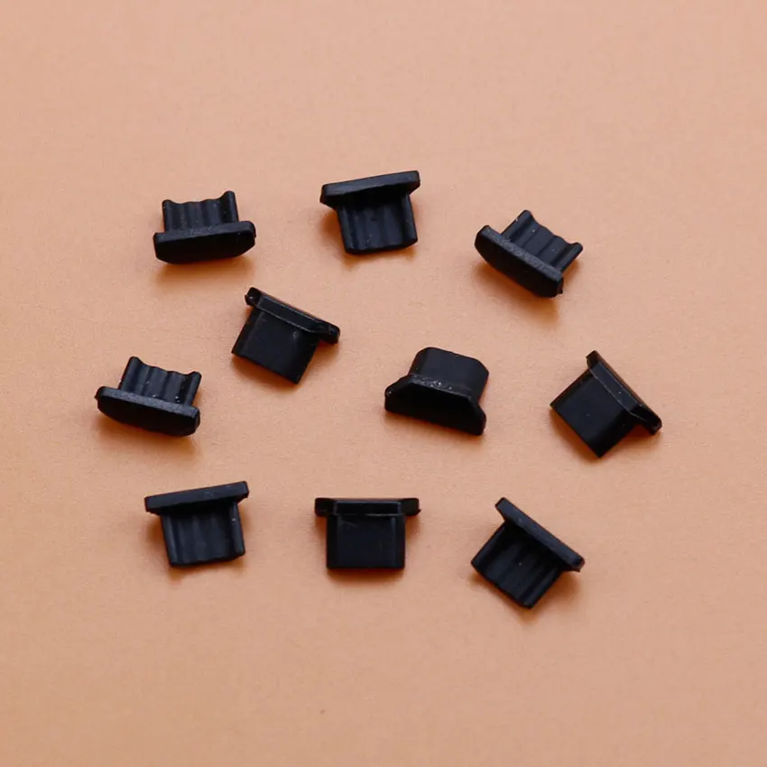 JCD-Tapones antipolvo de silicona Micro USB, puerto de carga Universal, cubierta protectora para Xiaomi, Samsung, 10 unidades