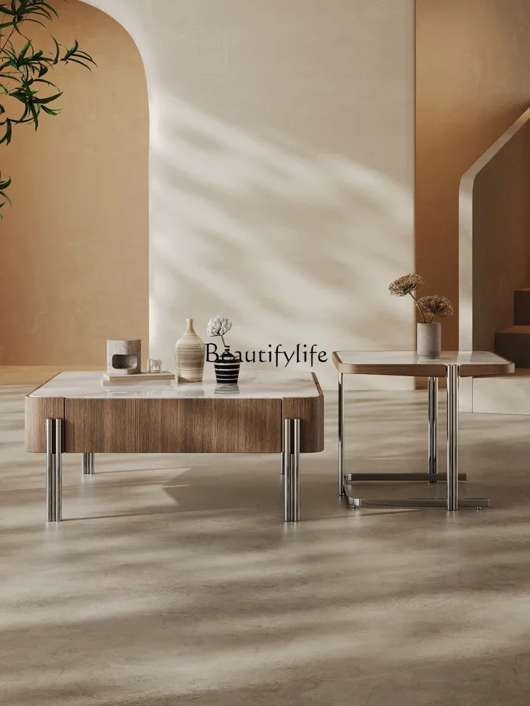 

FG10*Modern simple coffee table side table living room household small apartment light luxury high sense