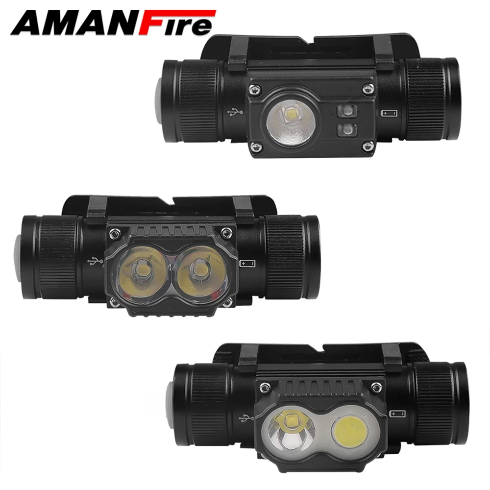 Amanfire SY5840 Headlight LED Light Infinite Dimming Rechargeable Super Bright Head Torch