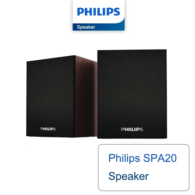 Original Philips SPA20 Desk Mini Soundbar Speaker Bluetooth Audio 3D Soundscape Surround Subwoofer Reproducer For Laptop PC