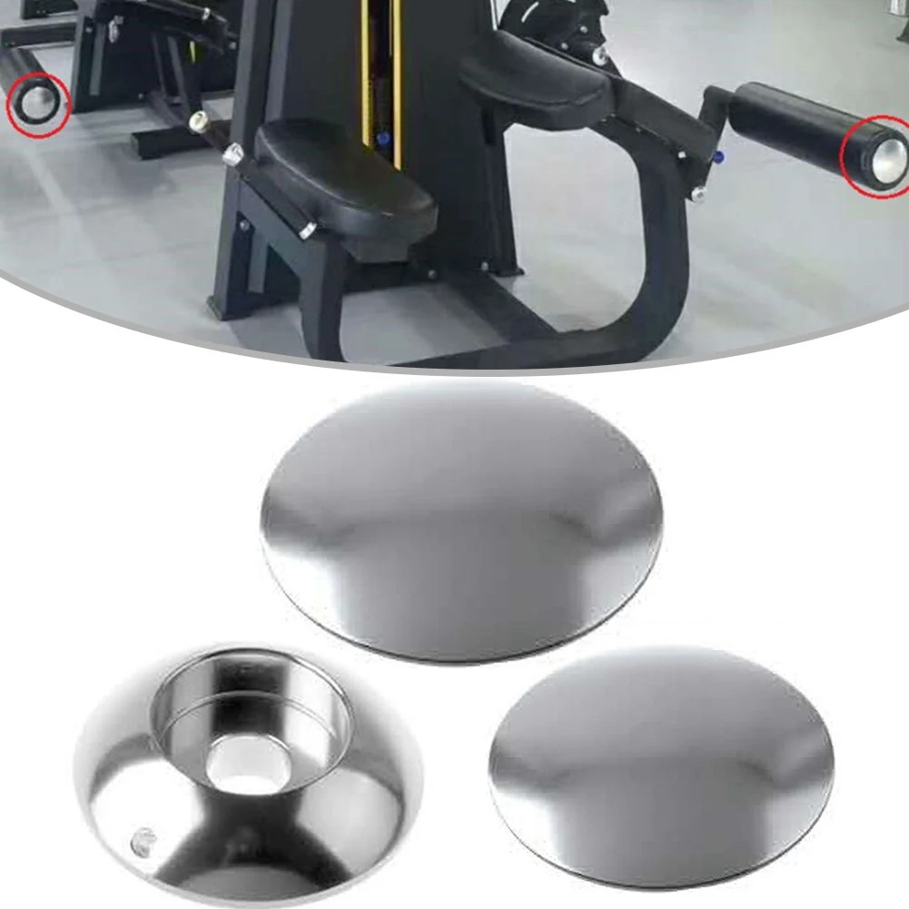 1PC Fitness Equipment Foam Foot Pads Rollers End Cap Gym Accessories Handle Cap Foam Cylinder Aluminum Alloy Solid End Cover New