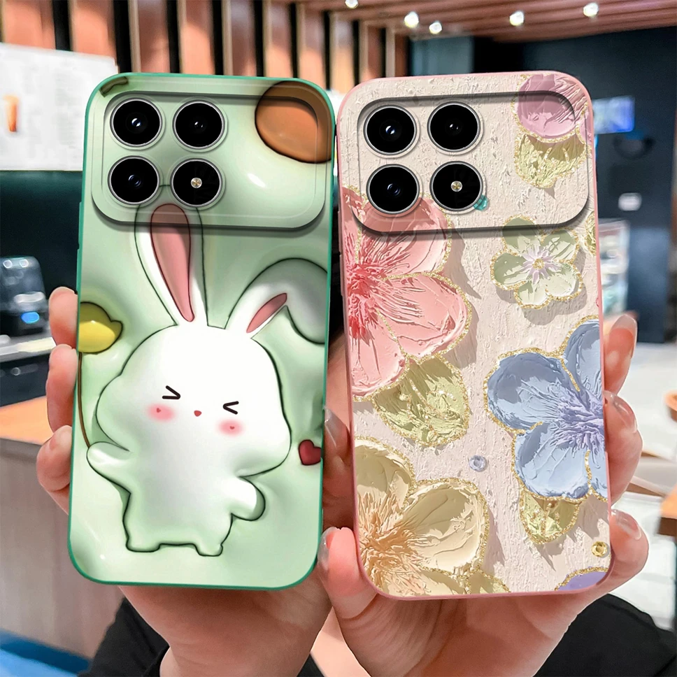 ل Xiaomi Poco F8 Pro / F8 Ultra جراب هاتف مضحك القط لينة السائل سيليكون الغطاء الخلفي ل Poco F8Pro F 8 الترا للصدمات Funda