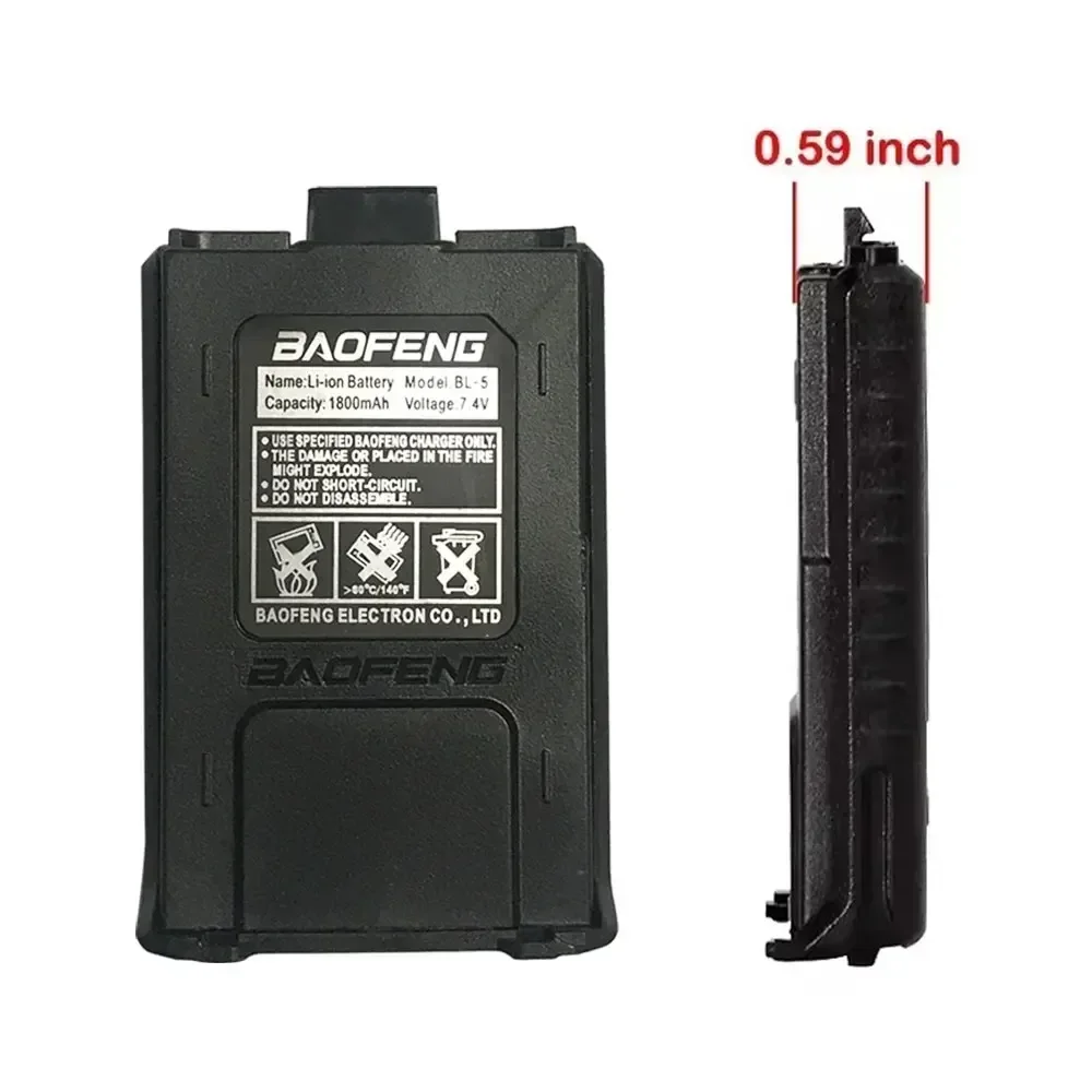 BL-5 لبطارية Baofeng UV 5R 1800mAh Type-C ملحقات الشاحن لملحقات جهاز الاتصال اللاسلكي UV5R UV-5RE DM-5R Plus BF-F8