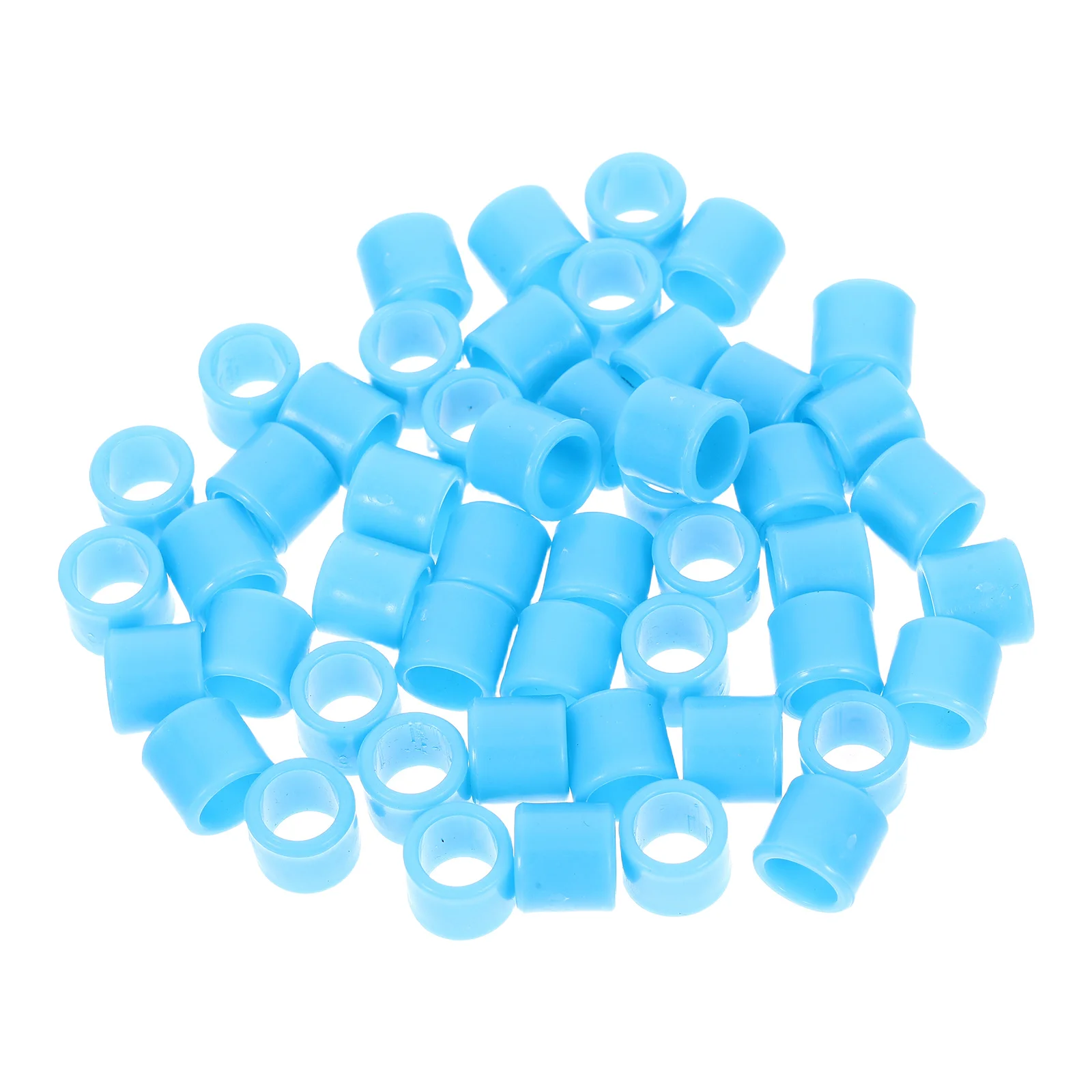 

50Pcs 8Mm Solid Color Leg Bands for Pigeons No Number Identification Rings Lightweight Secure Fit Bird Training Accessories