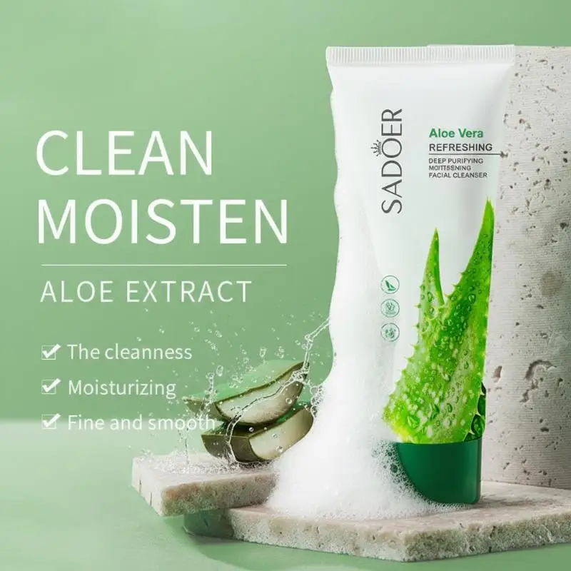 SADOER Flower And Fruit Cleanser Oil Control Fine Skin Moisturizing Pores Removing Blackhead Cleansing Skin Cleansing