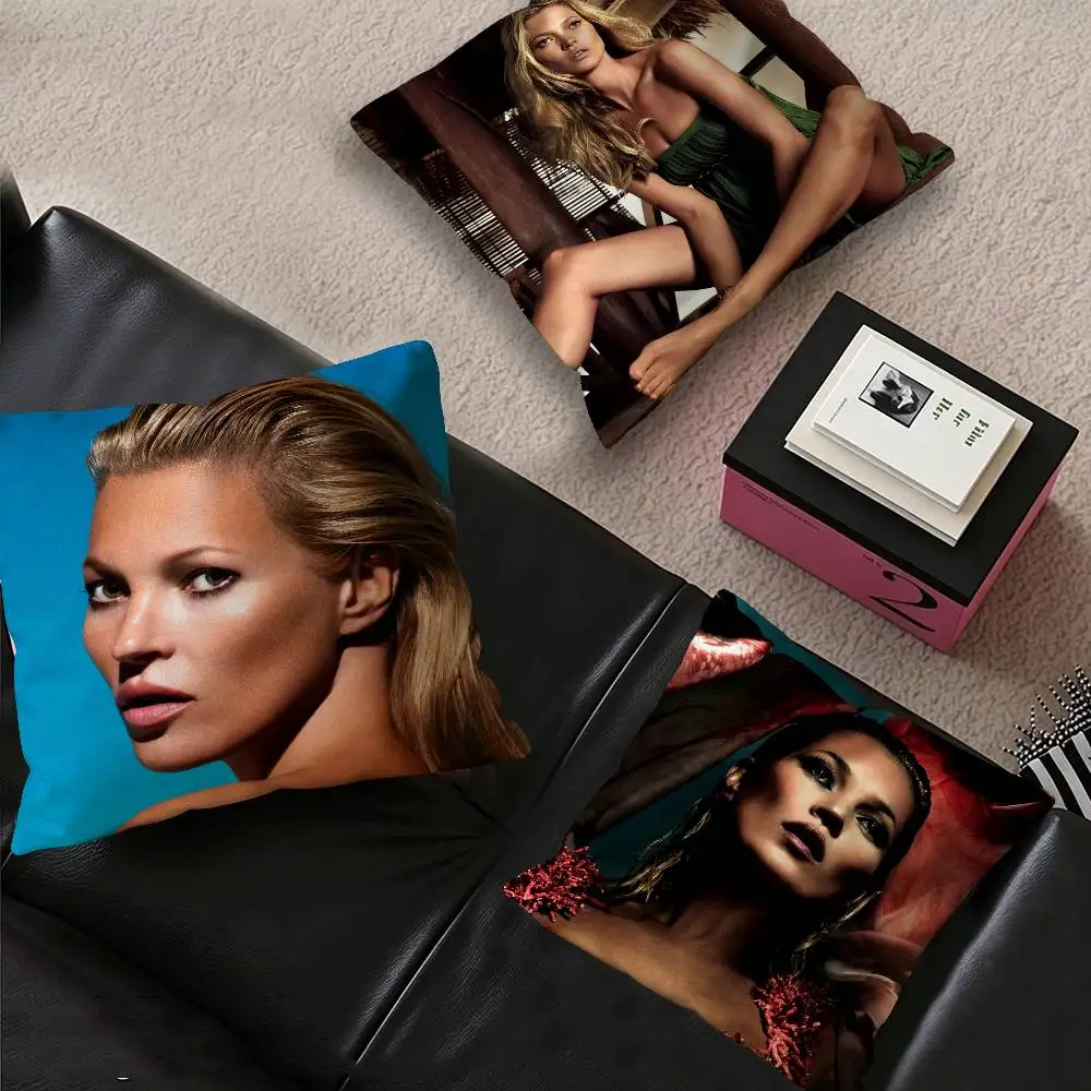 Kate Moss Model Cushion Cover Polyester Sofa Cushions Decorative Throw Pillows Home Decoration Pillowcover