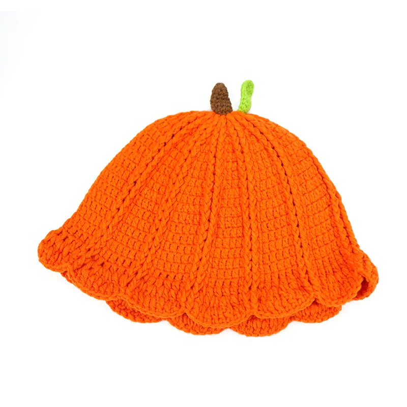 New autumn and winter hats, hand-knitted, cute, fashionable, unique design, woolen hats, outdoor warm pullover woolen hats