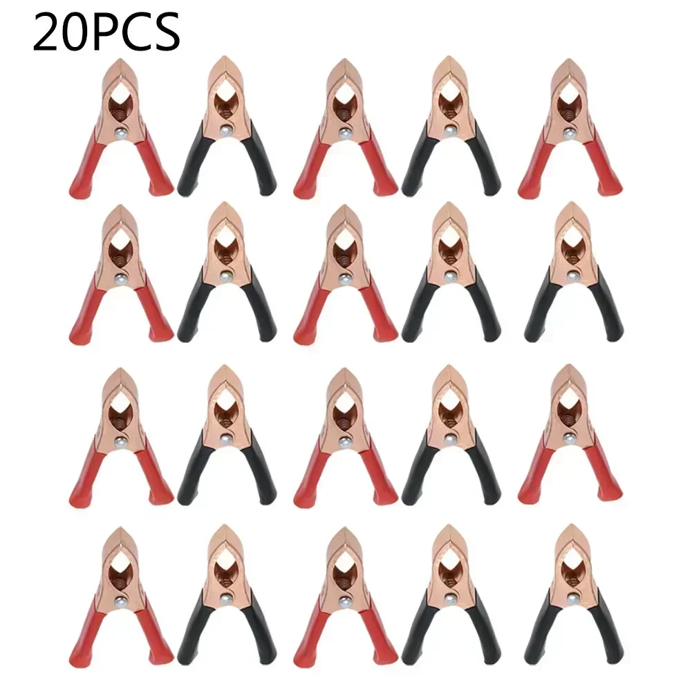 2/10/20pcs 70mm Car Clips Connector Battery Clamps Crocodile Clip Battery Test Lead Clips Clips Connector