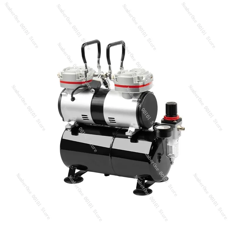 Compact Oil Free Small Air Compressor Mini Quiet Air Pump for Home Dental Clinic Tattoo Spray Painting Woodworking Portable