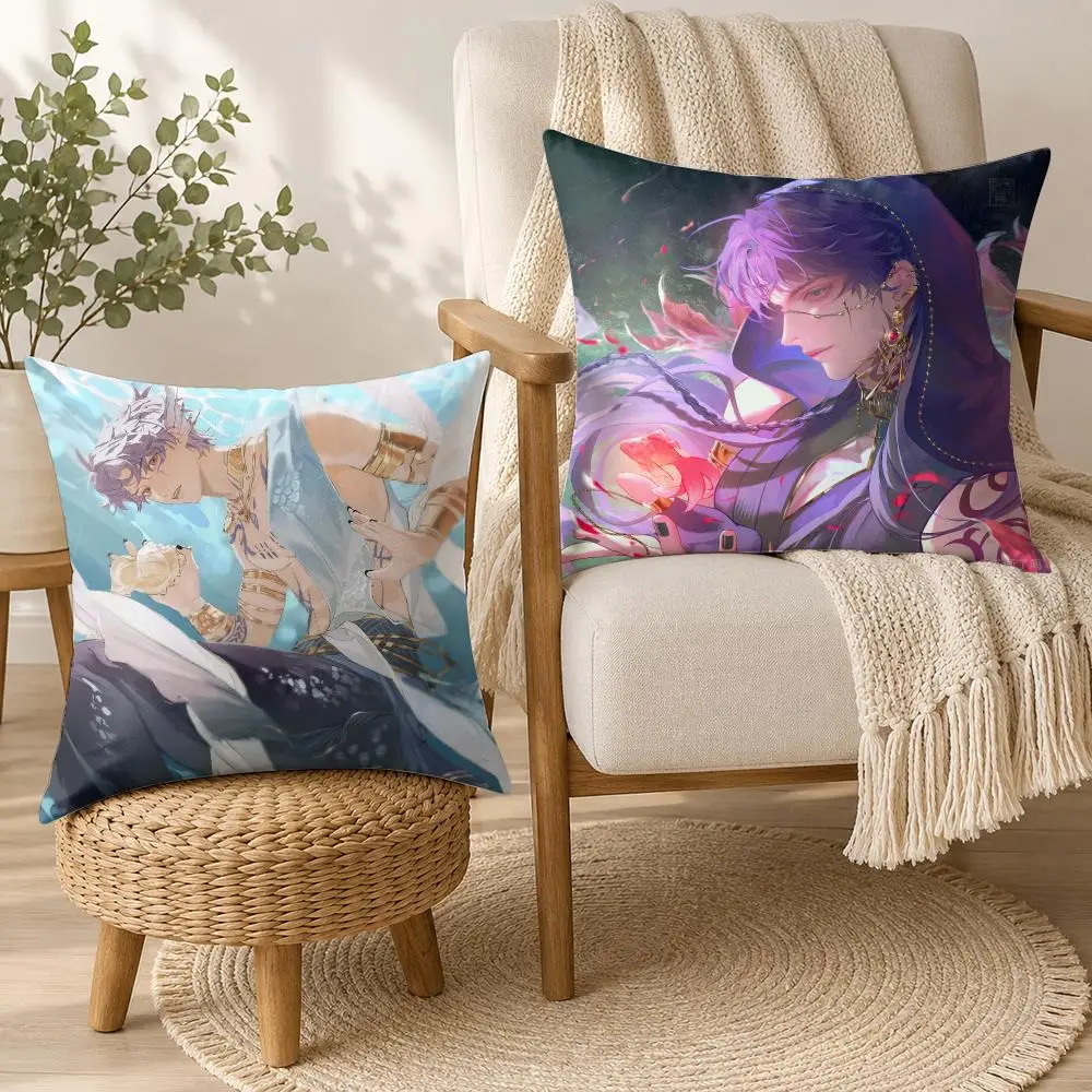 Game L-Love And Deepspace Cushion Cover Square Decorative Throw Pillow 40x40cm For Sofa Bedroom Living Room Home Decor