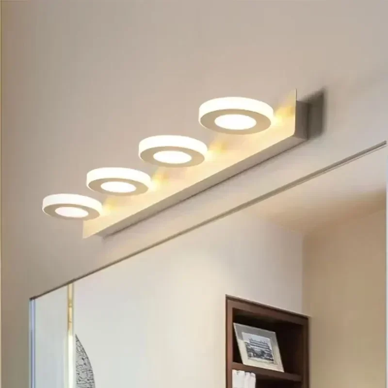 Lampada da parete LED specchio luce anteriore bagno camera da letto lampade wc applique da parete bagno trucco luci decorazione della stanza