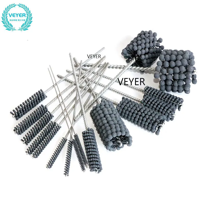 Personalizar 440 mm Bola Felx Afiar Escova de Rebarbação Cnc Micro Ferramenta de Afiação para Cilindros Escova de Afiação Polonês Torno de Metal Veyer