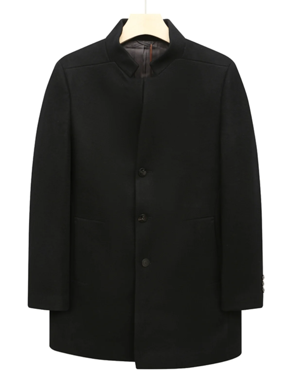 

Мужское шерстяное пальто CA285, осенне-зимнее модное теплое пальто-карго в аэропорту, L, прямая верхняя одежда на пуговицах, пальто средней длины