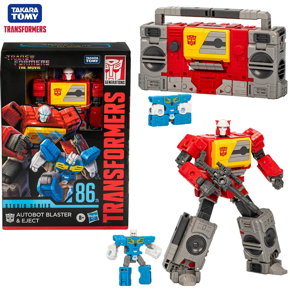 

Оригинальная новая серия Transformers Studio SS86 Autobot Blaster & Eject 16,5 см, экшн-фигурка класса Voyager, Коллекционная модель игрушки