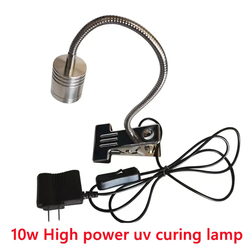 

10W high power UV curing lamp shadowless glue glass acrylic repair green oil curing mobile phone repair