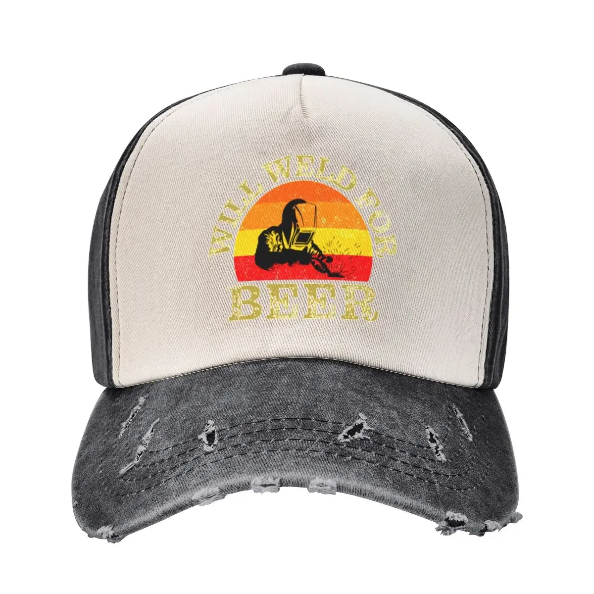 

Will Weld For Beer Baseball Cap sun hat Hat Man For The Sun derby hat For Women Men's