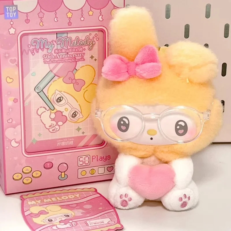 

New Original Sanrio My Melody 50th Anniversary Milk Candy Series Blind Box Vinyl Doll Bag Pendant Anime Figure Kawaii Toy Gifts