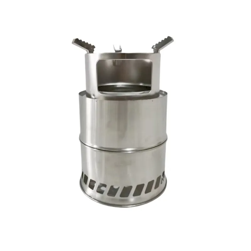 

High Quality Hot Sale Stainless Steel Outdoor Fireplace - Smokeless Backyard Wood-Burning Stove with Camping Carry Bag & Chimney