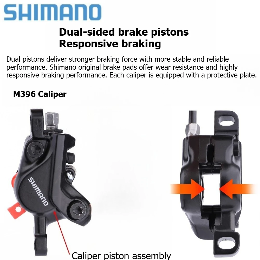 

SHIMANO M396 Hydraulic Disc Brake Hydraulic Brake Accessory for Mountain and Folding Bikes