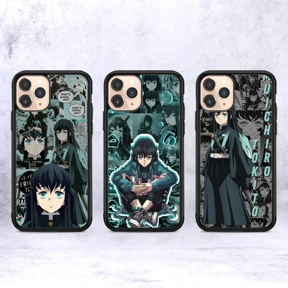 Anime Muichiro Tokito Phone Case Silicone PC+TPU For For IPhone 11 12 13 14 15 16 Plus Pro Max Cover