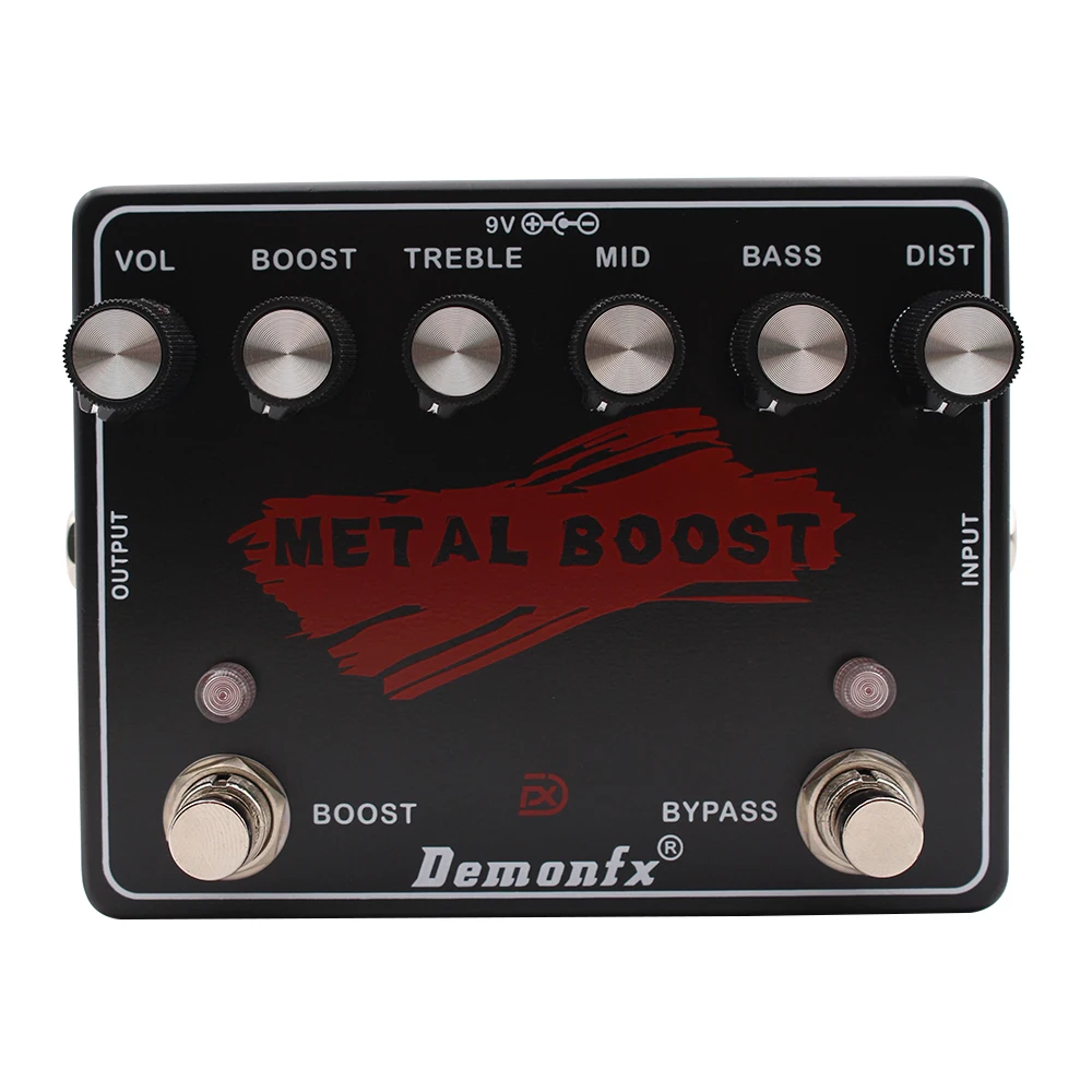 

Demonfx METAL BOOST GUITAR EFFECT PEDAL METAL MUFF DISORTION WITH BOOST Based on METAL MUFF WITH TOP BOOST