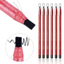 1Pcs Pencil Eyebrows Waterproof Tattoo Pen Long Lasting Cosmetic Eye Brow Lift Red Rod Tear-Off Pencil Microblanding Makeup Tool