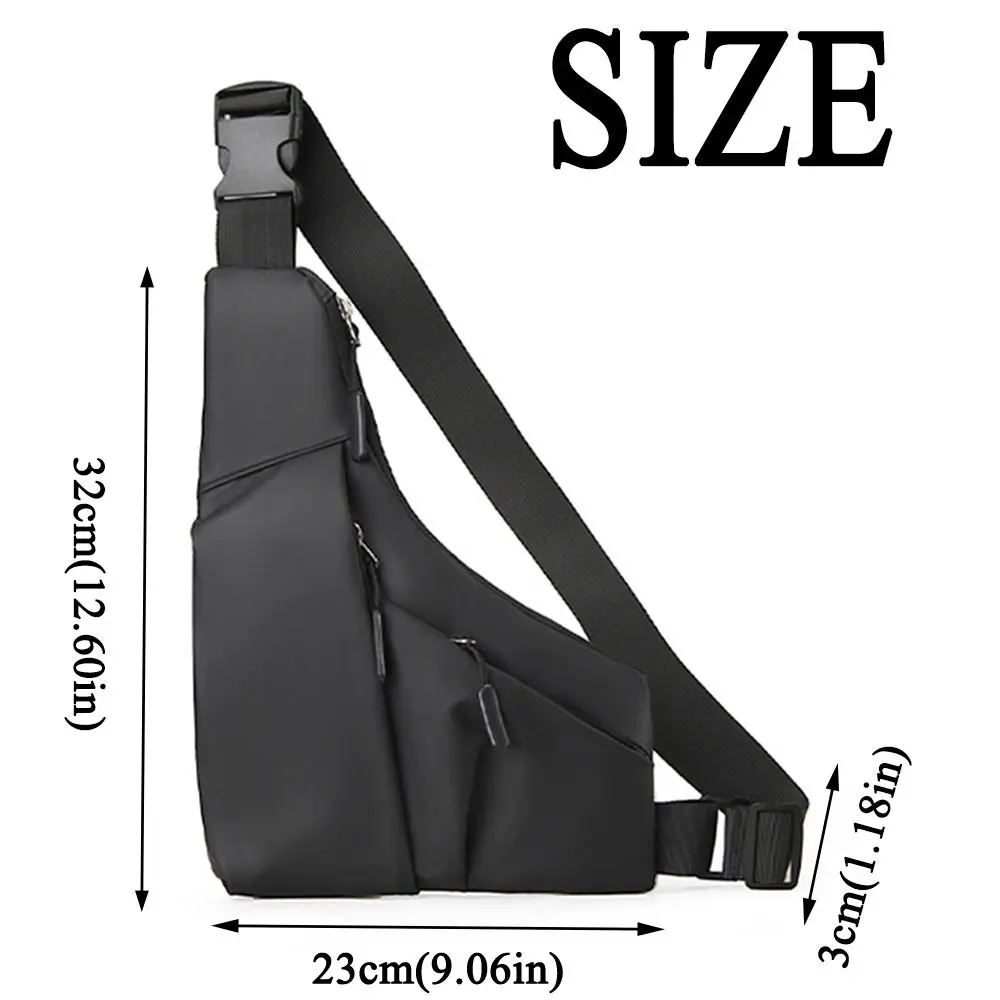 Portable Outdoor Shoulder Bag Waterproof Adjustable Strap Crossbody Backpack Durable Sturdy Crossbody Sling Bag Hiking