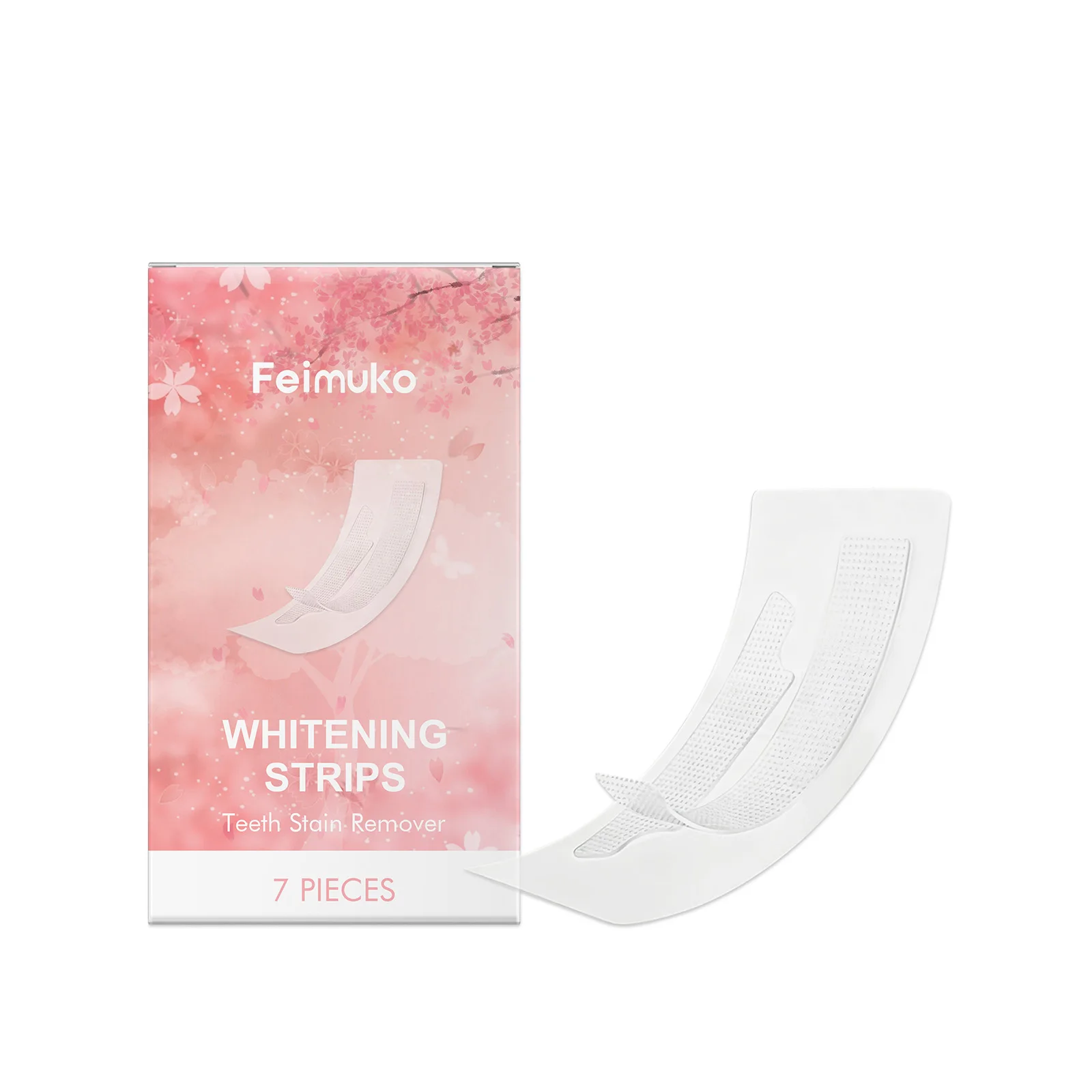 Feimuko Teeth Whitening Strips Gentle Stain Remover Effective Yellow Teeth Improvement Fresh Smile Suitable For Sensitive Teeth