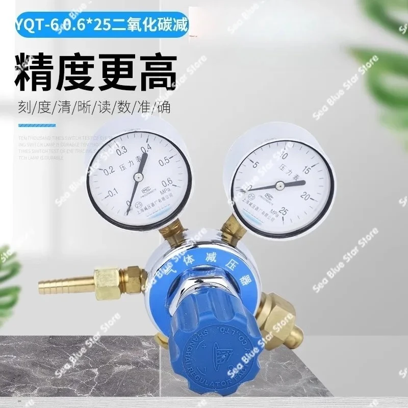 YQT-6 carbon dioxide decompressor 0.6 * 25MPA all copper