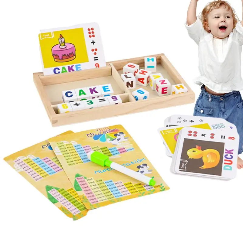 

Colorful Number Word Matching Puzzles Kids Intelligent Matching Game Preschool Children Early Educational Toys